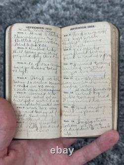 RARE WW1 Diary Grouping Original Missing in Action Combat AEF Veteran Souvenirs
