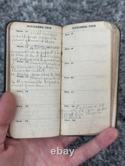 RARE WW1 Diary Grouping Original Missing in Action Combat AEF Veteran Souvenirs