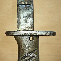 RARE WW1 GERMAN ERSATZ ERSOC Bayonet & Scabbard P1853 Blade