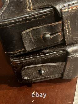 RARE! WW1 Manlicher M1888 Austria Hungry Germany Ammo Pouch Lot Of Two Great War