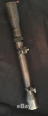 RARE! WW1 Riechswehr Dr Gerard Type K 5-3/4x Sniper Scope with Claw Mount Rings
