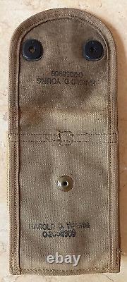 RARE! WW1 US ARMY/US MARINE CORPS M1911 45 CAL. P. B. &CO. 8-1918 ID'd AMMO POUCH