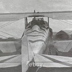 RARE! WW1 U. S. AIR SERVICE 94th AERO SQN. RISING SUN SPAD PHOTO POST CARD RPPC