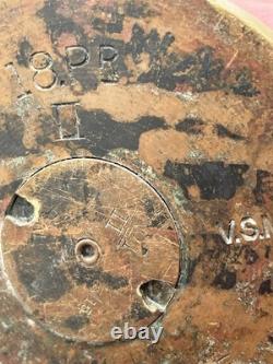 RARE WWI 1914 British 18 PR Artillery Shell Trench Art 11 Vase VSM WELL MARKED