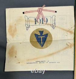 RARE WWI 36th Division Topographical 111th Engineers 1919 CALENDAR March -August