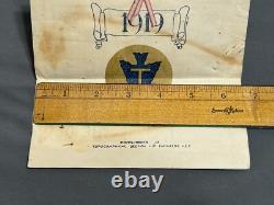 RARE WWI 36th Division Topographical 111th Engineers 1919 CALENDAR March -August