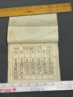 RARE WWI 36th Division Topographical 111th Engineers 1919 CALENDAR March -August