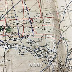 RARE WWI Saint Mihiel AEF Artillery Barrage Map Lt. McKey 134th Field Artillery
