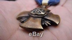 RARE WWI US Navy Marine Corps USMC medal for Heroism 3 piece construction