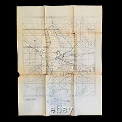 RARE World War I Battle of Cantigny 28th Infantry 1st Division Western Front Map