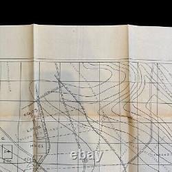 RARE World War I Battle of Cantigny 28th Infantry 1st Division Western Front Map