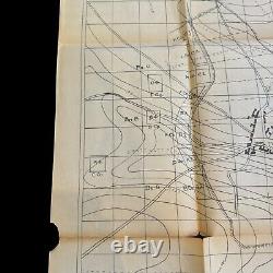 RARE World War I Battle of Cantigny 28th Infantry 1st Division Western Front Map