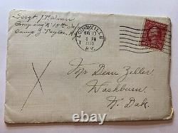 Rare 1920 Letter And Cover Talking About Mustard Gas Effects From Wwi