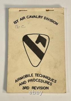 Rare 1st Air Cavalry Division Airmobile Techniques & Procedures 1966 Booklet