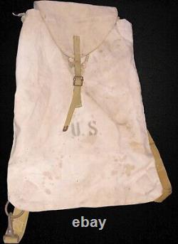 Rare Antique 1918 WW1 US Army medical rumper sack Back Pack Medical Bag read