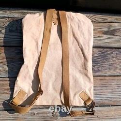 Rare Antique 1918 WW1 US Army medical rumper sack Back Pack Medical Bag read