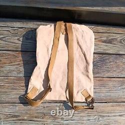 Rare Antique 1918 WW1 US Army medical rumper sack Back Pack Medical Bag read