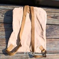 Rare Antique 1918 WW1 US Army medical rumper sack Back Pack Medical Bag read