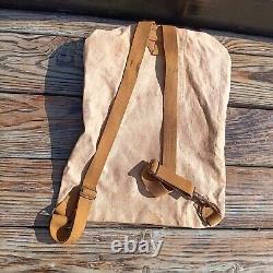 Rare Antique 1918 WW1 US Army medical rumper sack Back Pack Medical Bag read