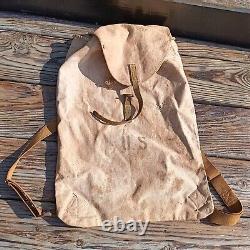 Rare Antique 1918 WW1 US Army medical rumper sack Back Pack Medical Bag read