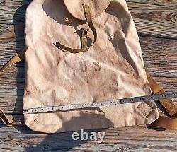 Rare Antique 1918 WW1 US Army medical rumper sack Back Pack Medical Bag read