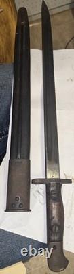 Rare Antique Brittish 1907 Wilkinson Sword Co Bayonet SMLE NO1 MK11 GR DOM 1910