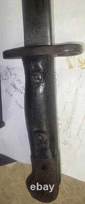 Rare Antique Brittish 1907 Wilkinson Sword Co Bayonet SMLE NO1 MK11 GR DOM 1910