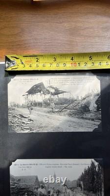 Rare! Antique WW1 World War One English French Attack Photo Postcards