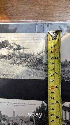 Rare! Antique WW1 World War One English French Attack Photo Postcards