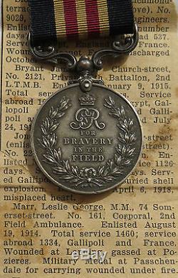 Rare Australian WWI Military Medal Group 161 CPL L. G. MARR. 2/F. A. AUST A. M. C