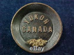 Rare Orig Pair Of WW1 Collar Badges Yukon Infantry Company Gold Pans