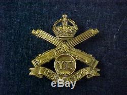 Rare Orig WW1 Cap Badge Boyle's Yukon Motor Machine Gun Battery Gaunt London