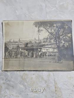 Rare Original WWI 1918 Captured Tank Display Paris France Photo British Army