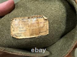Rare Original Wwi Us Army M1917 Leather Field Jerkin-size 5, Large