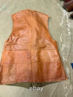 Rare Original Wwi Us Army M1917 Leather Field Jerkin-size 5, Large
