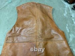 Rare Original Wwi Us Army M1917 Leather Field Jerkin-size 5, Large