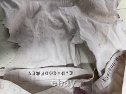 Rare Paintable Canvas Antique 1918 Navy Jumper Natural Distressed Withpapers