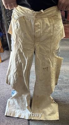 Rare Paintable Canvas Antique 1918 Navy Jumper Natural Distressed Withpapers