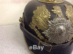 Rare Vintage German WWI Artillery Pickelhaube Helmet