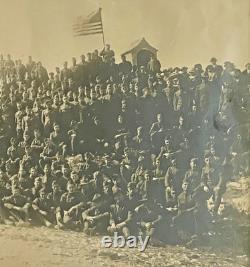 Rare Vintage Original 1919 WW1 US 1ST ARMY AEF Panoramic Photo Marseille France
