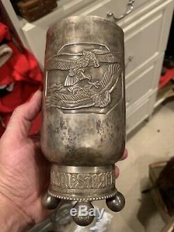 Rare WW1 German Pilots Silver & Mfg Proofed Honor Goblet