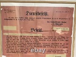 Rare WW1 German Poster & Armband For The Holzminden Prisoner Of War Camp