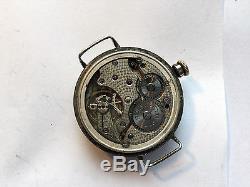Rare WW1 Rolex Oyster Trench Military Watch Sterling Silver