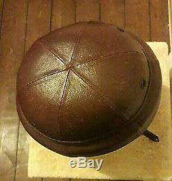 Rare WW1 Warren Safety Helmet, second patent, early flying helmet with WD stamp