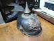 Rare WWI German Pickelhaube Spiked Helmet withLarge Plate Insignia