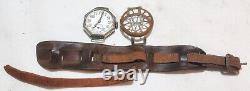 Rare WWI Octagonal Shaped Trench Watch withShrapnel Screen 7J Beleco Swiss