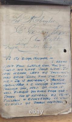 Rare World War I diary & History of the 316th Engineers Antique Vintage Journal