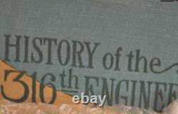 Rare World War I diary & History of the 316th Engineers Antique Vintage Journal