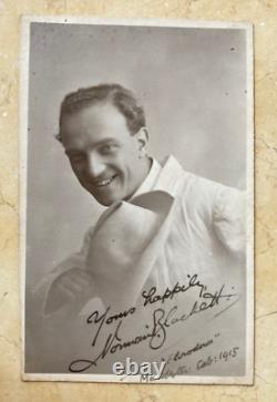Rare! Ww1 British Army Hulme Hippodrome Opera Singer Photo Postcards (2) Rppc