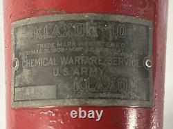 Rare Ww1 Chemical Warfare Service U. S. Army Klaxon 10 Hand Cranked Gas Alarm